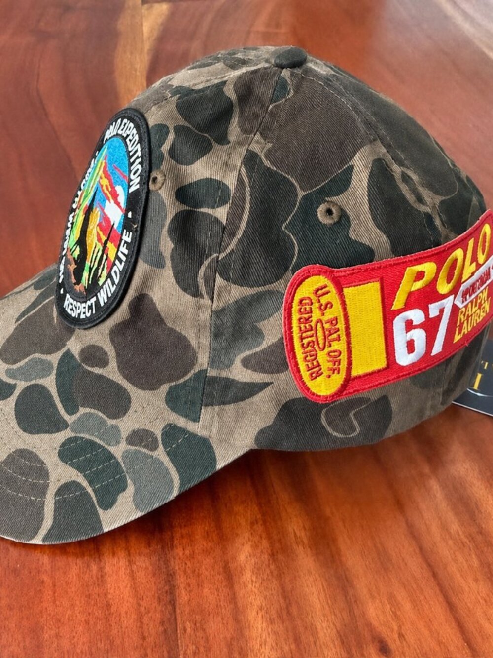 NWT POLO RALPH LAUREN 1 OF 1 CAMO SPORTSMAN RESPECT WILDLIFE SHOTGUN SHELL CAP